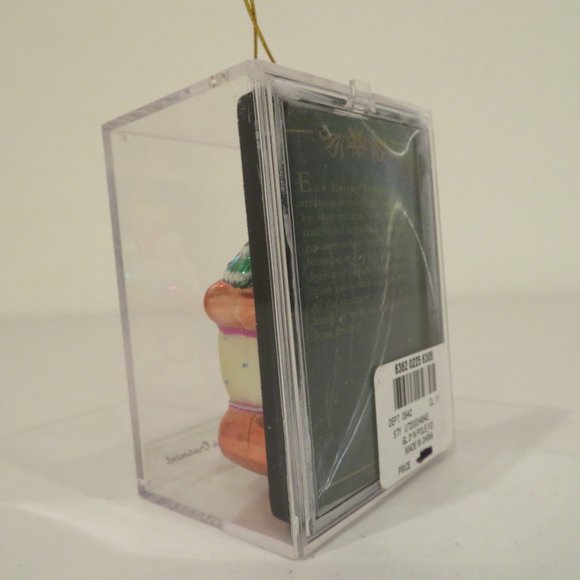 Christmas Glass Ornament Santa Handcrafted by Unique Treasure Gift Box Keepsake - Picture 6 of 6